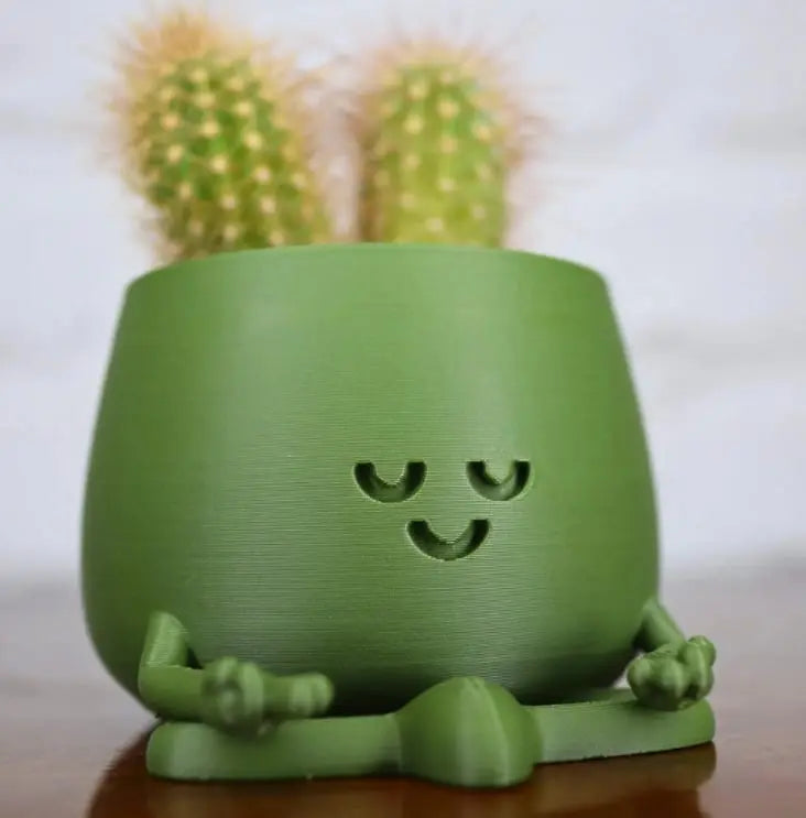 Rynx | Self-watering Flower Pot – Cute face with flexible legs!