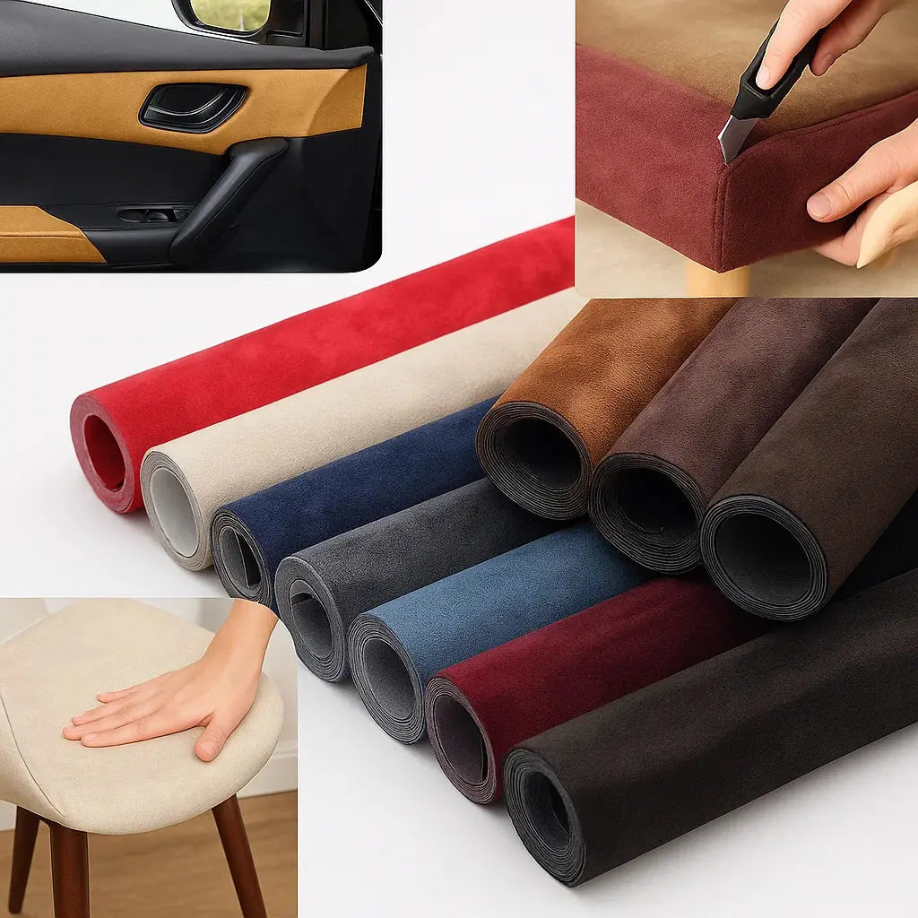 Rynx | Self-adhesive microfiber suede fabric Black