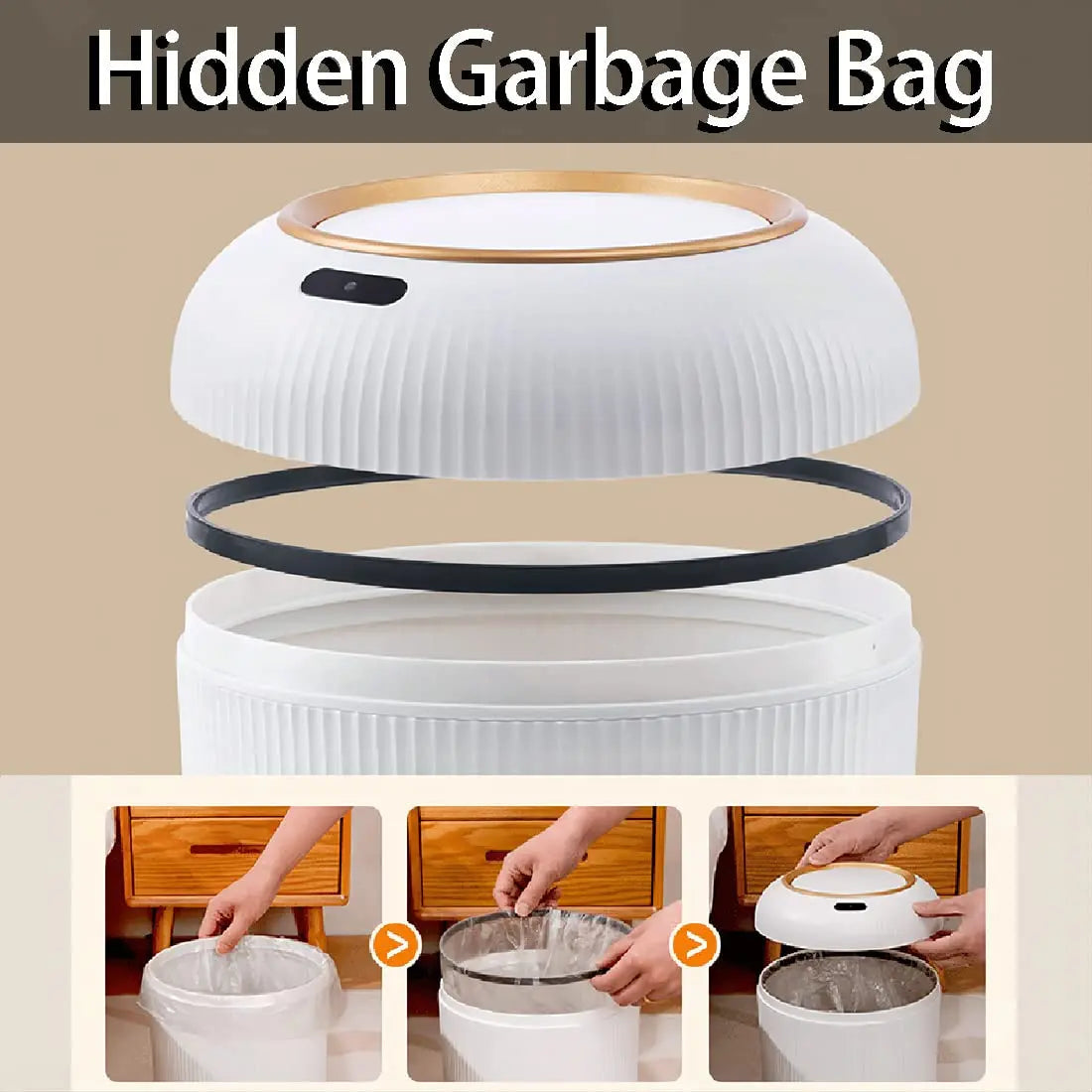 Rynx | Sensor Trash Can – Odor-Proof & Stylish in Design