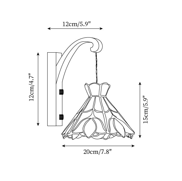 Rynx | Serena Tiffany Plug In Wall Lamp