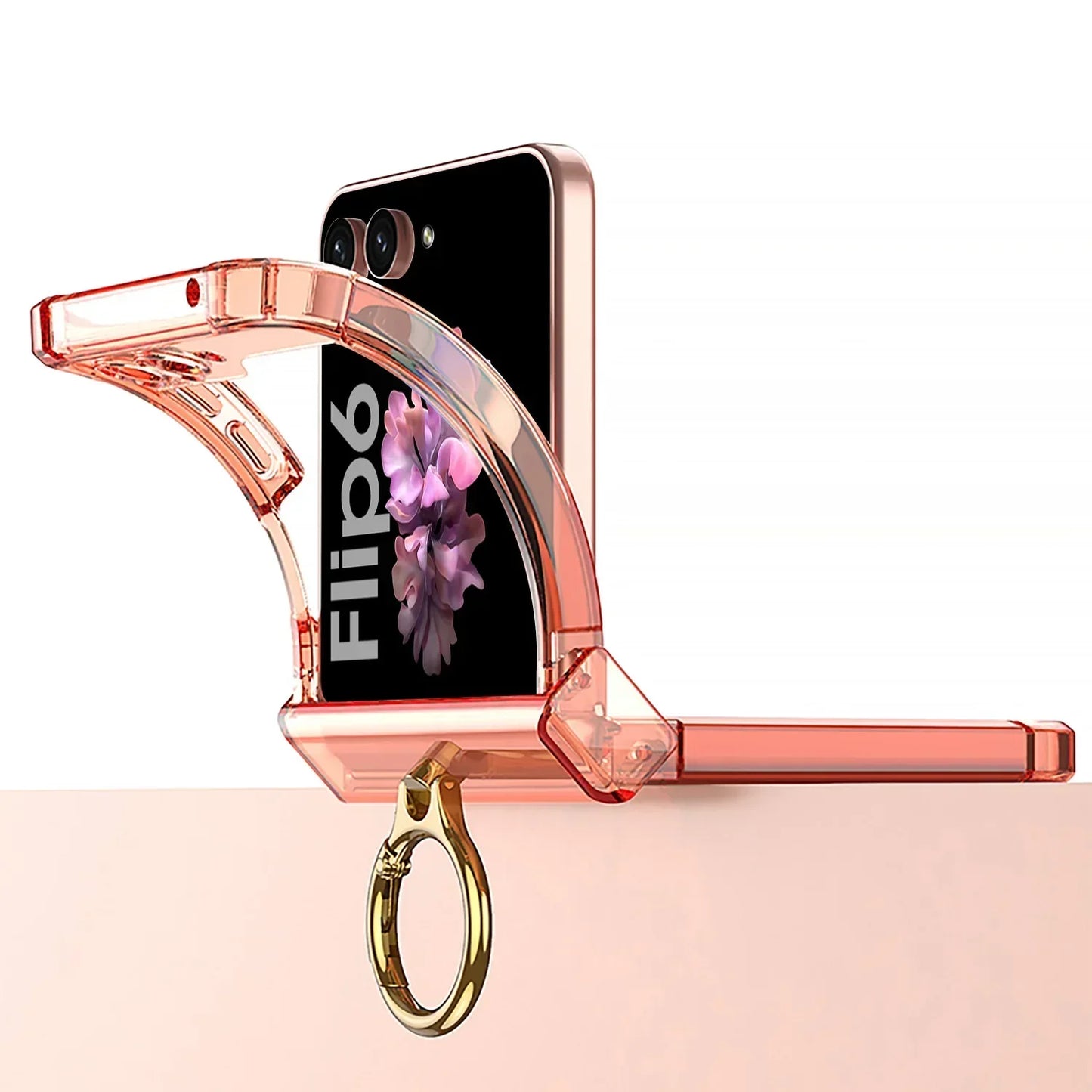 RYNX | Transparent Ring Case For Galaxy Z Flip 6