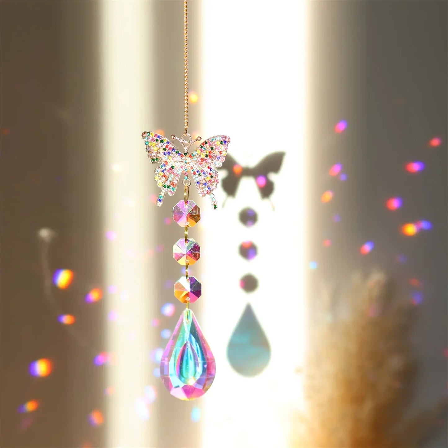 Rynx | Radiant Moonlit Quartz Prism Suncatcher