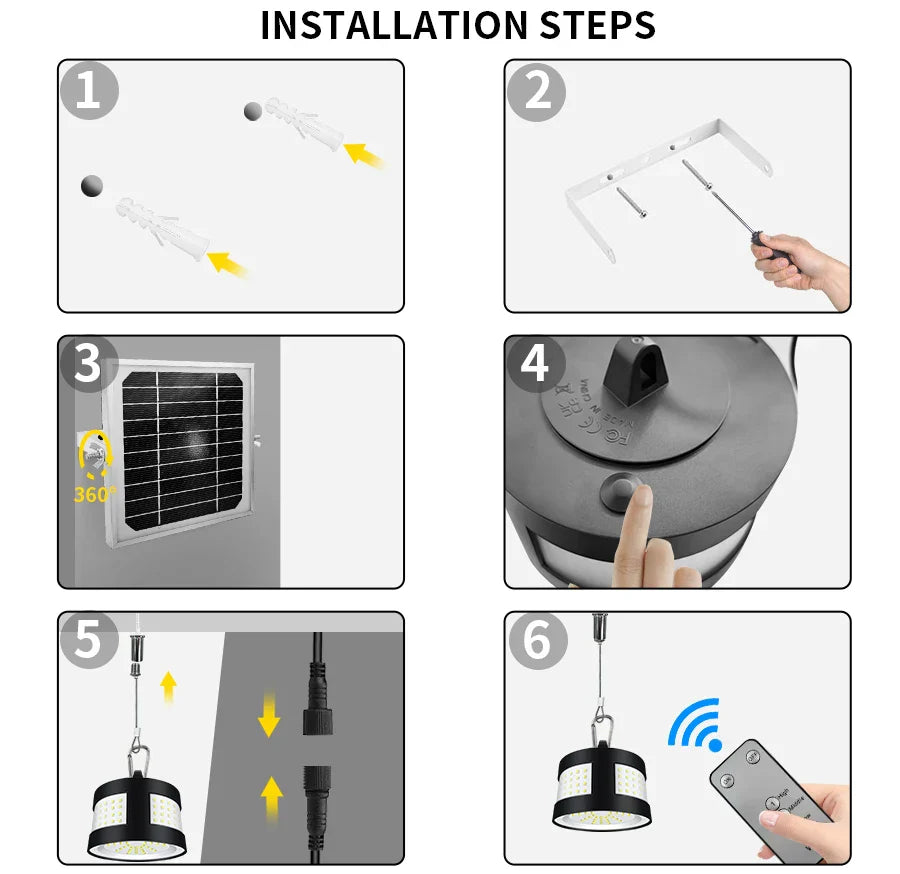 Rynx | Eco Solar Panel Outdoor Waterproof Light System
