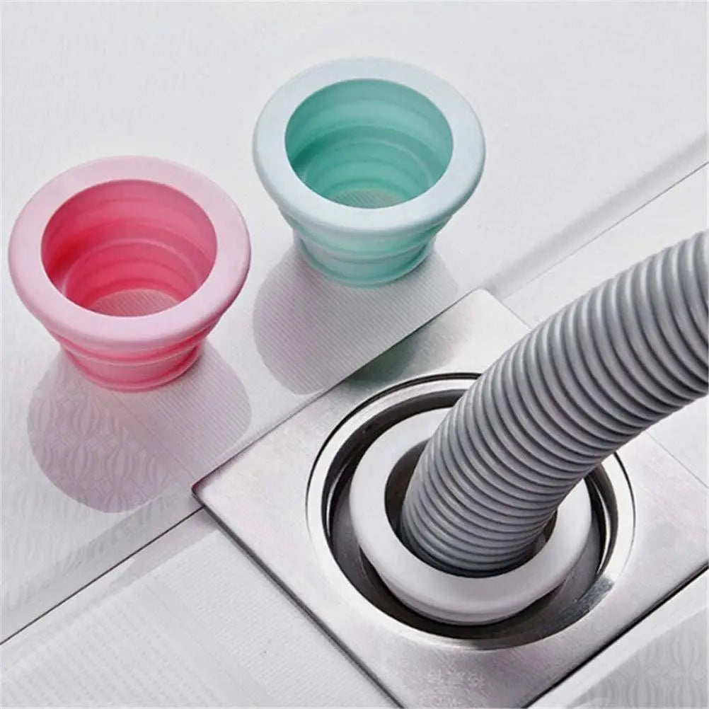 Rynx | Household Sewer Pipe Seal Ring - Anti-Odor Telescopic Washing Machine Floor Drain Plug Connector - Kitchen Bathroom Pipe Accessories