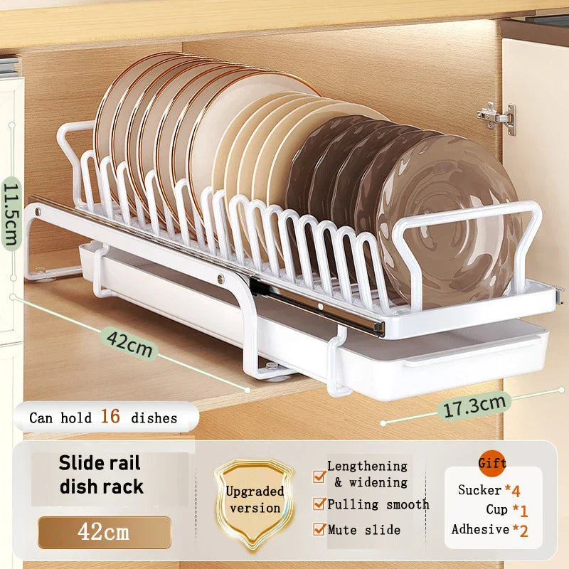 Rynx | Kitchen Cabinet Sliding Storage Dish Rack