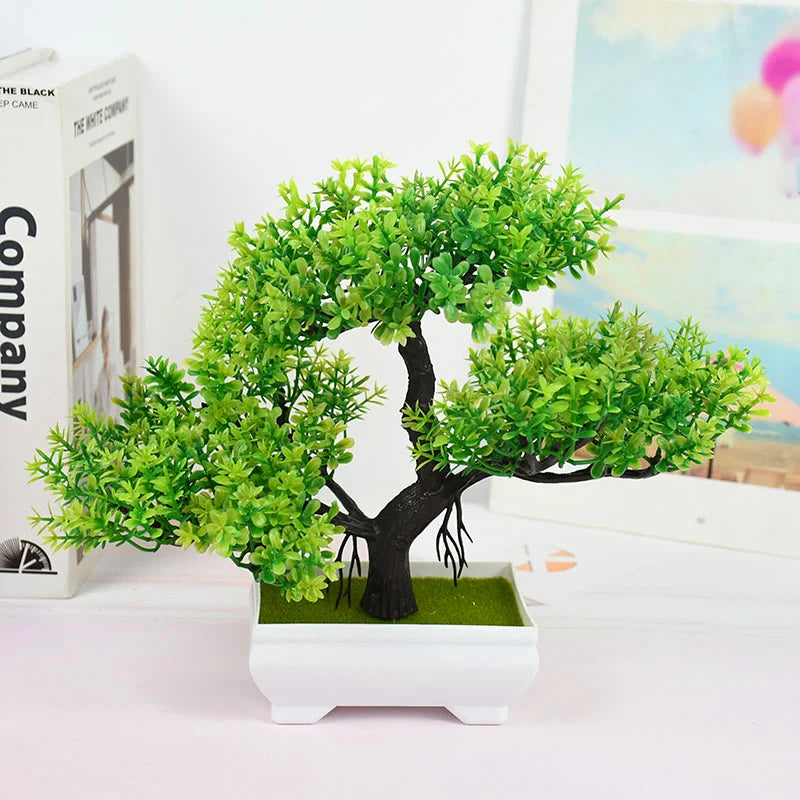 Rynx Artificial Plants Bonsai Small Tree Pot Fake Plant Flowers Potted Plants Ornaments For Home Room Table Decoration Hotel Garden Decor