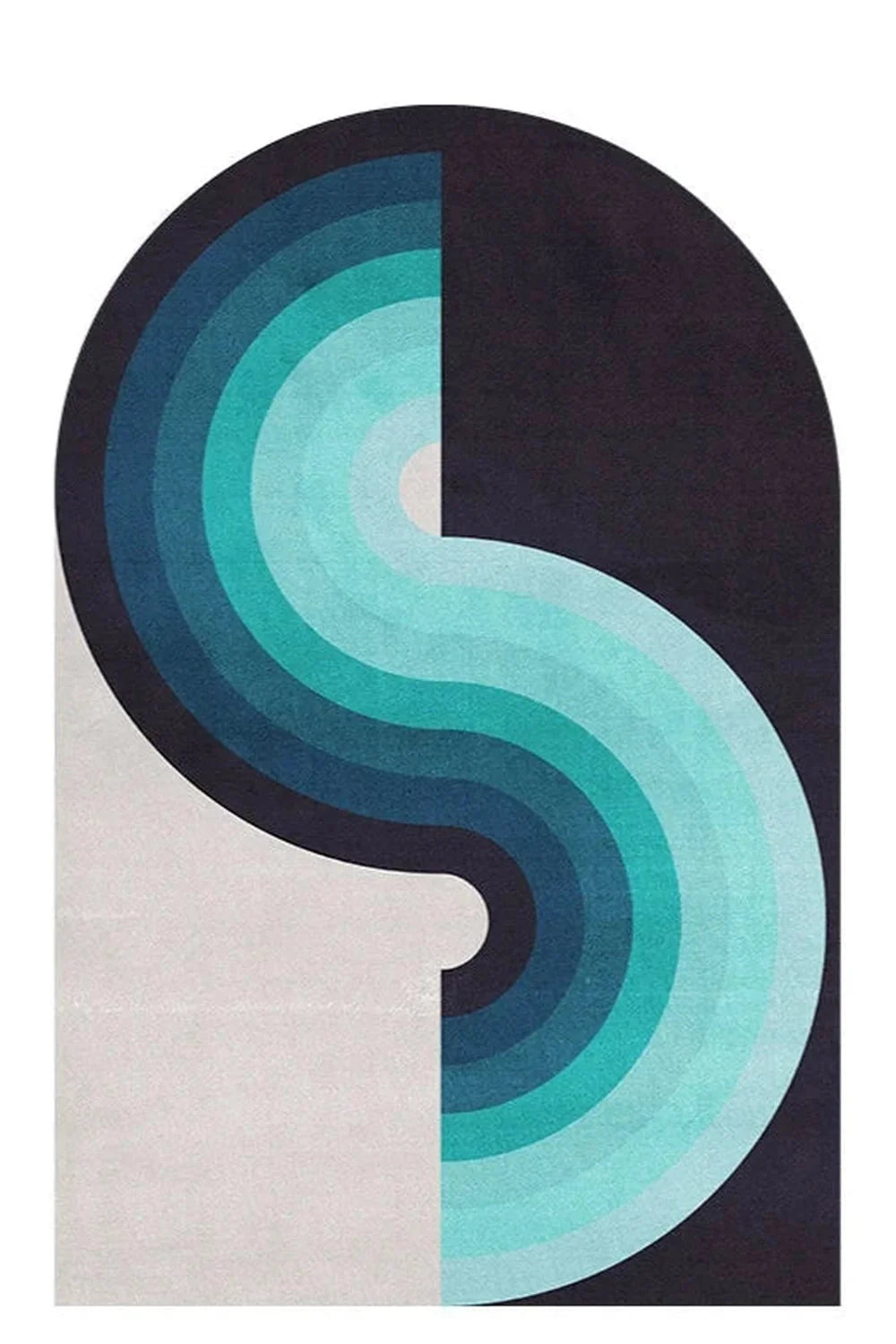 Rynx | Waves geometric rug