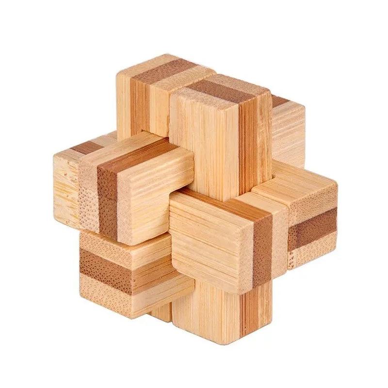 Rynx | Bamboo Kong Ming Lock Puzzle - Creative 3D Logic Challenge for Kids