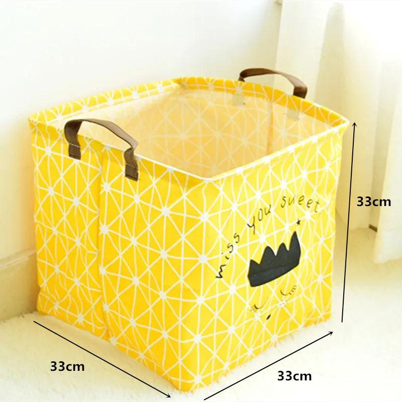 Rynx | Stylish collapsible storage basket made of canvas for children