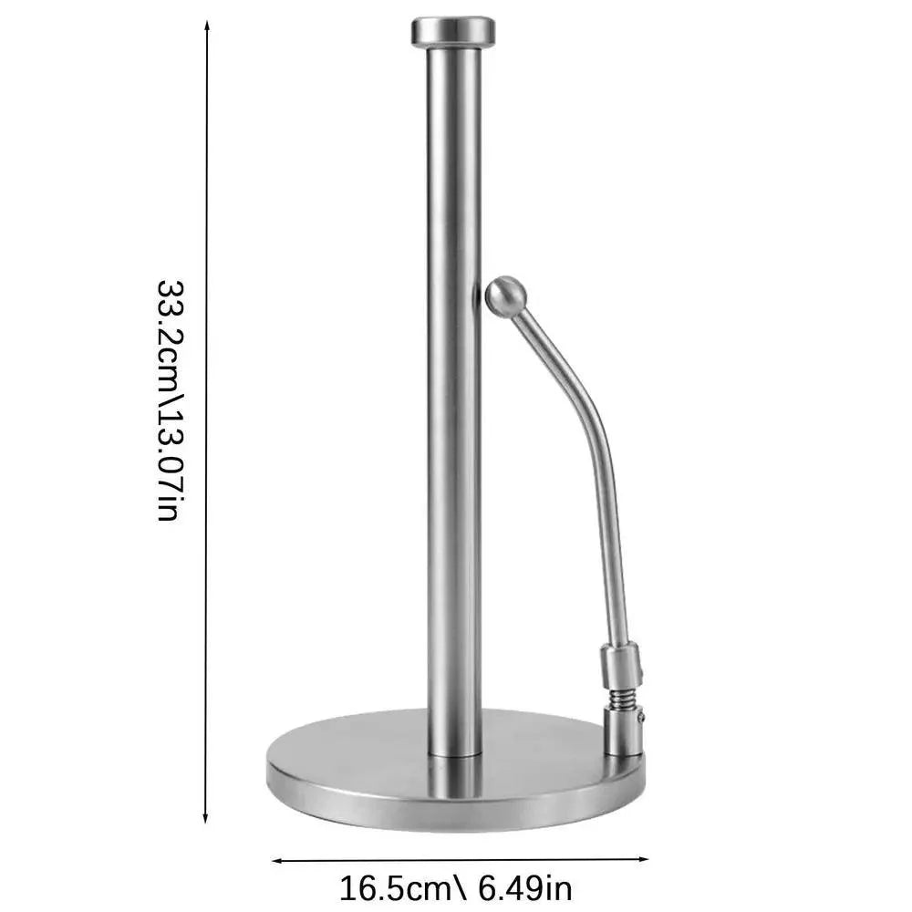 Rynx | Elegant kitchen roll holder made of stainless steel with dual mounting options