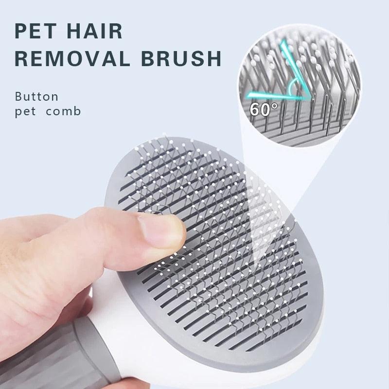 Rynx | Revolutionary Self-Cleaning Pet Grooming Brush for Dogs and Cats - Effortlessly Remove Tangles!