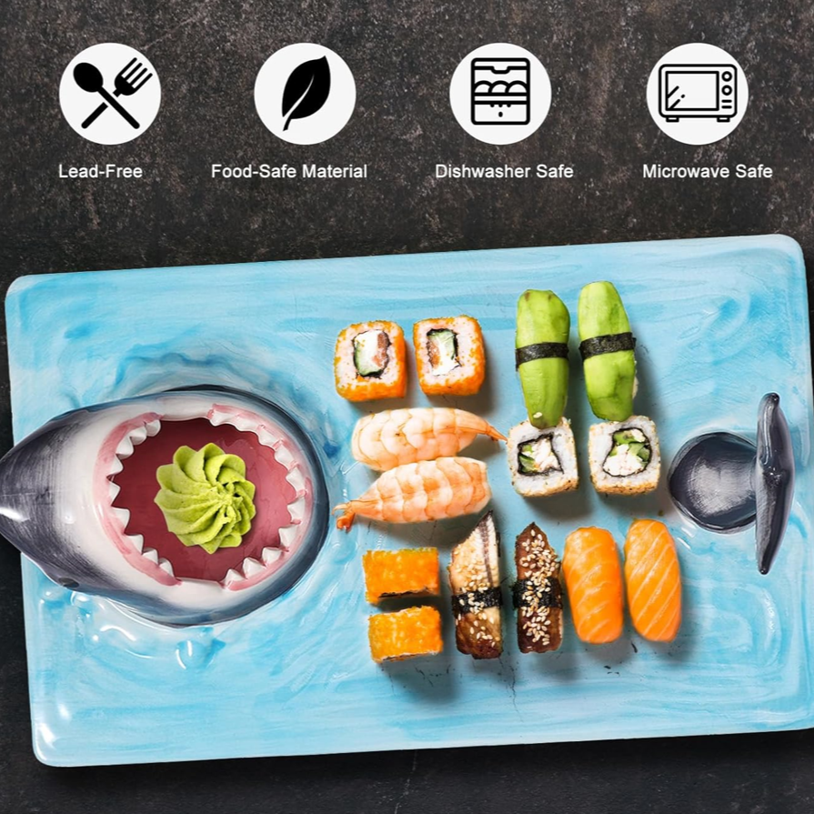 Rynx | Sharkieplate - Ceramic shark mouth plate