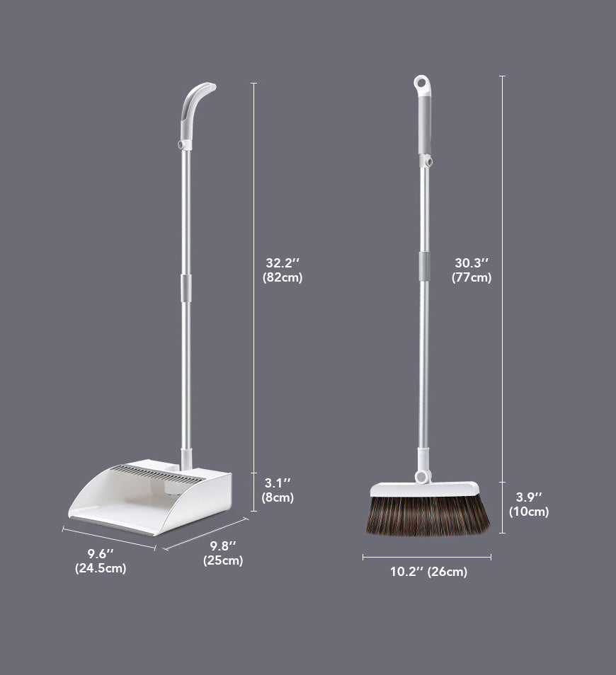 RYNX | Broom With Stand-Up Dustpan Combo Set For Use In The Office, Home, Kitchen, Lobby Floor