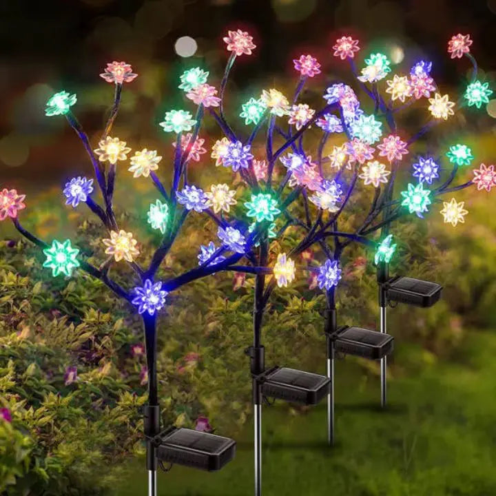 Rynx | Solar Cherry Blossom Lights | Waterproof LED Decor for Outdoors