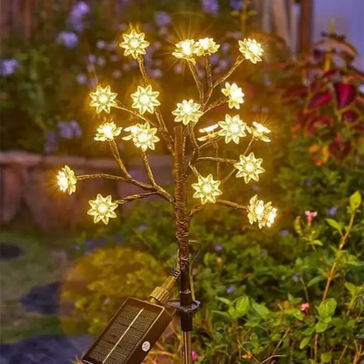 Rynx | Solar Cherry Blossom Lights | Waterproof LED Decor for Outdoors