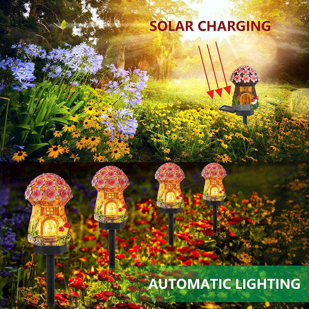 Rynx | Solar-powered LED Fairy House Stake Light