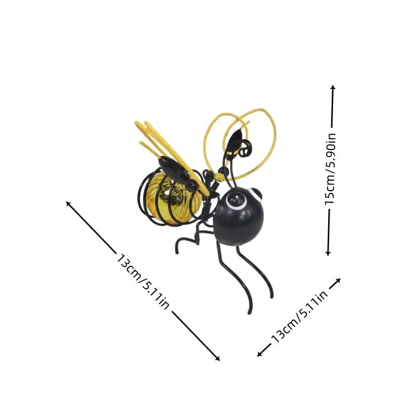Rynx | Solar-powered Hanging Lamp "Bee" – Weatherproof LED Decoration for Garden & Balcony