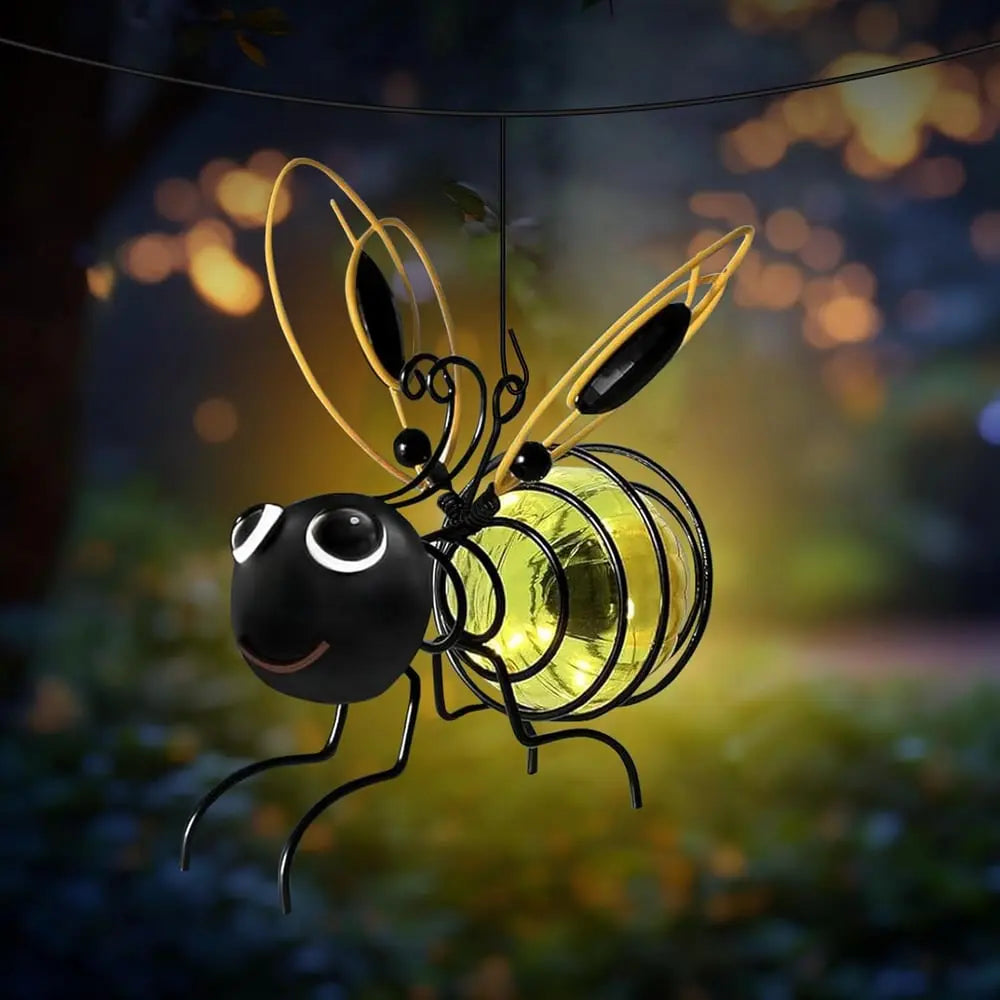 Rynx | Solar-powered Hanging Lamp "Bee" – Weatherproof LED Decoration for Garden & Balcony
