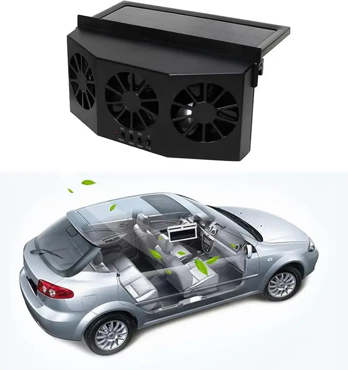 Rynx | Solar-powered Car Fan – Cordless & Compact