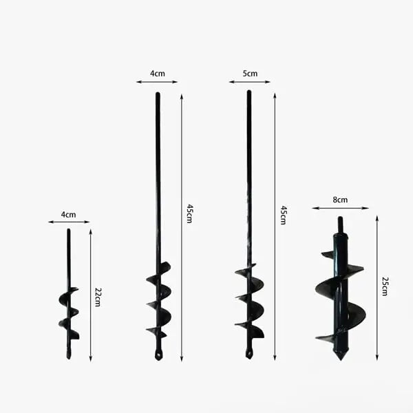 Rynx | Spiral Garden Drill – Fast Planting Hole with Any Drill