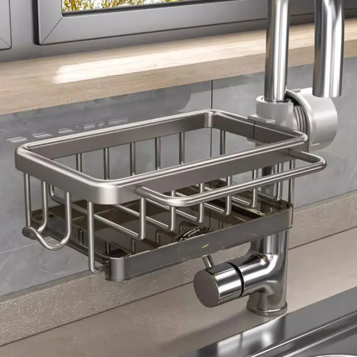 Rynx | Faucet sink organizer – stainless steel, compact and practical