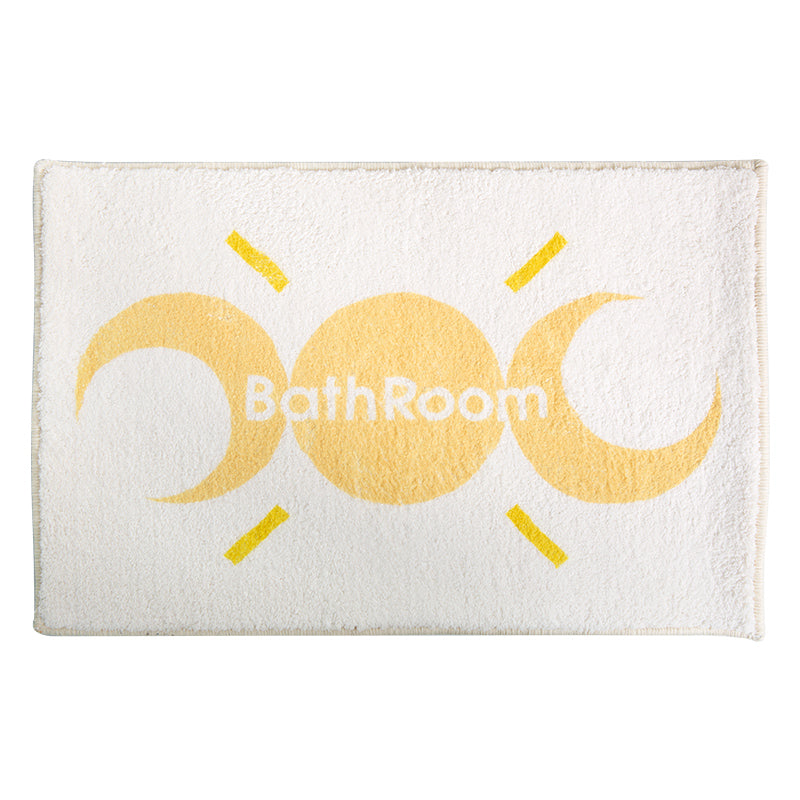 Rynx | Sun and Moon White Bath Mat