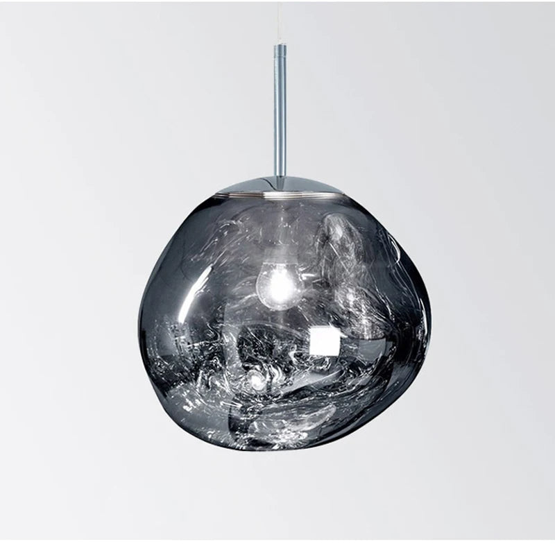 RYNX | Modern Lamp In Colored Glass - Elegance And Refinement Argent 20cm
