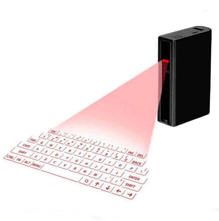 Rynx | MINI F3 Bluetooth Charge-Treasure Laser Virtual Projection 2 in 1 Keyboard (Black)