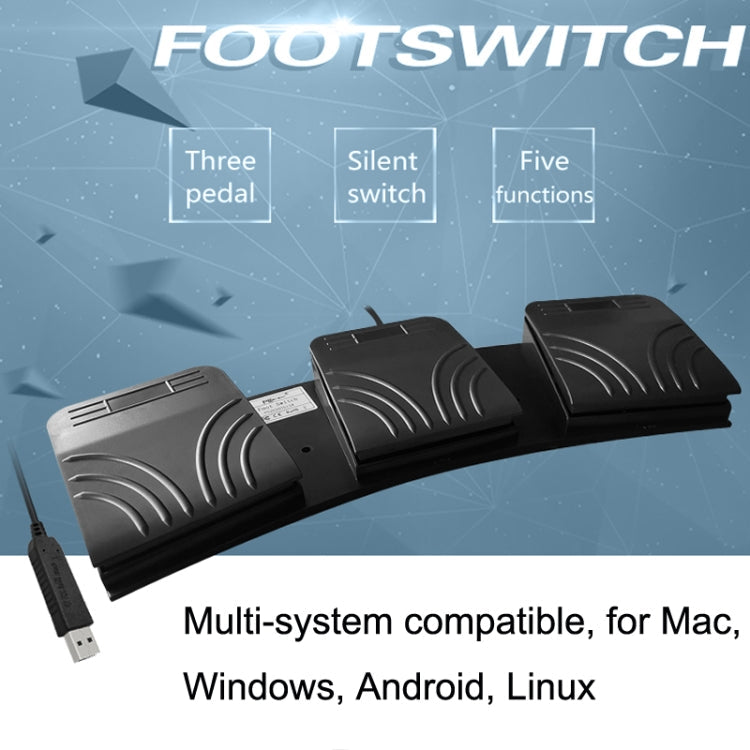 Rynx | FS2020TU CF Footswitch Foot Pedal Keyboard Control Mouse Game Combination Pedal (photoelectric silent)