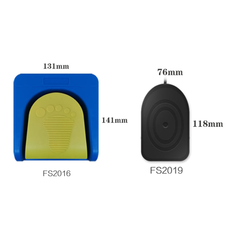 Rynx | Pcsensor USB foot pedal control switch keyboard adapter for computer, model: FS2016