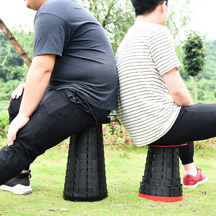Rynx | Outdoor Portable Folding Telescopic Plastic Stool Camping Fishing Garden Stool(Yellow)