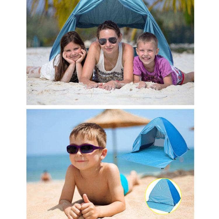 Rynx | With Curtain Automatic Instant Pop Up Tent Potable Beach Tent, Size: 200x165x130cm(Pink)