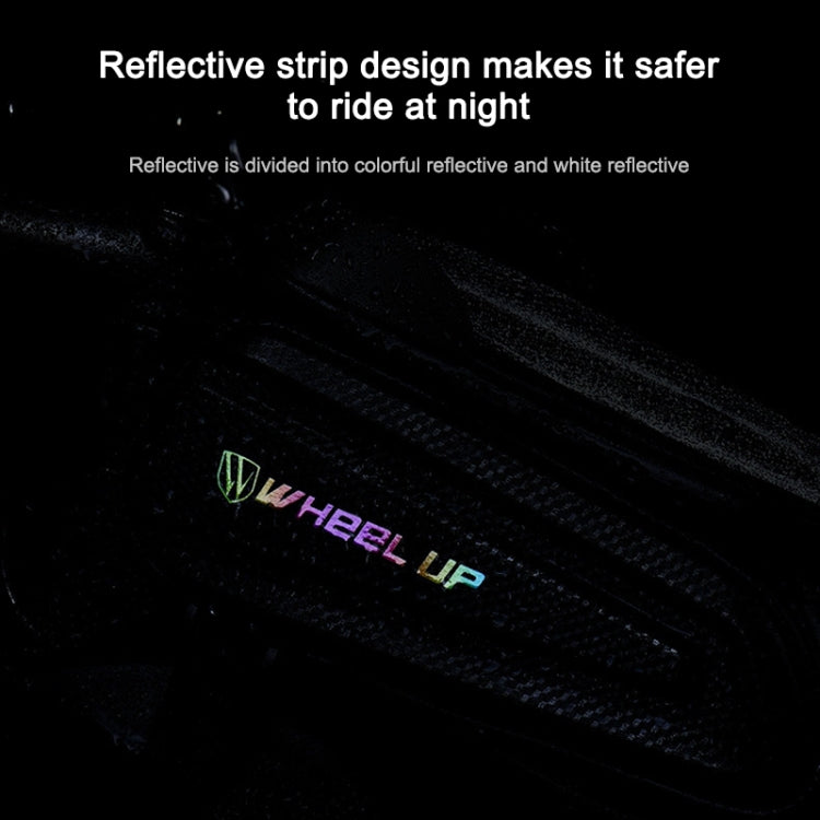 Rynx | WHEEL UP Hard Shell Bicycle Bag Front Beam Bag Mountain Bike mobile Phone Touch Screen Tube Bag Riding Equipment(White reflective models)