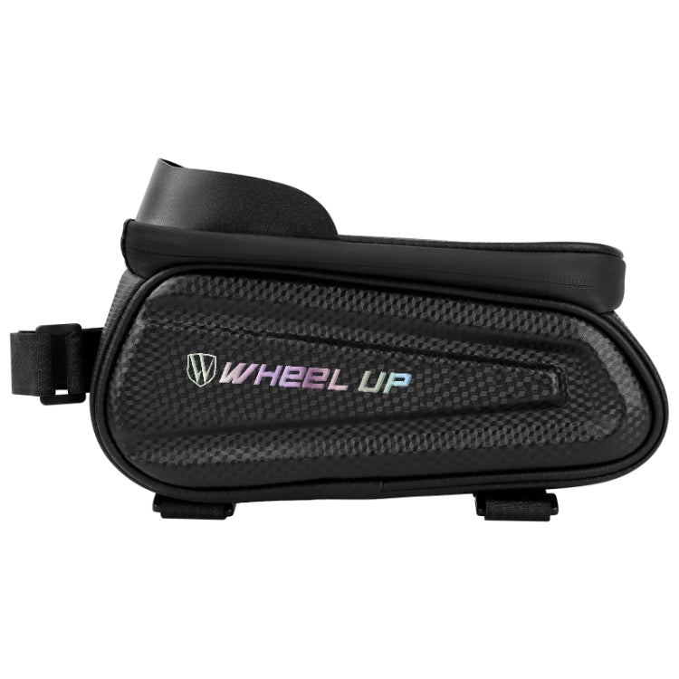 Rynx | WHEEL UP Hard Shell Bicycle Bag Front Beam Bag Mountain Bike mobile Phone Touch Screen Tube Bag Riding Equipment(Colorful reflective models)