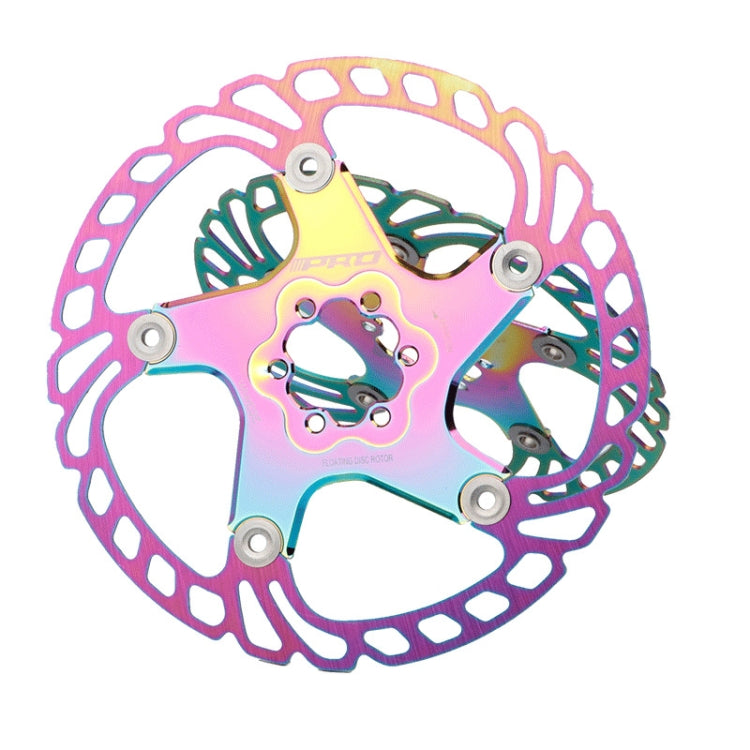 Rynx | IIIPRO Floating Disc Road Mountain Bike Six Nail Disc Brake Disc, Size:180mm(Colorful)