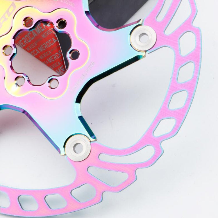 Rynx | IIIPRO Floating Disc Road Mountain Bike Six Nail Disc Brake Disc, Size:203mm(Colorful)