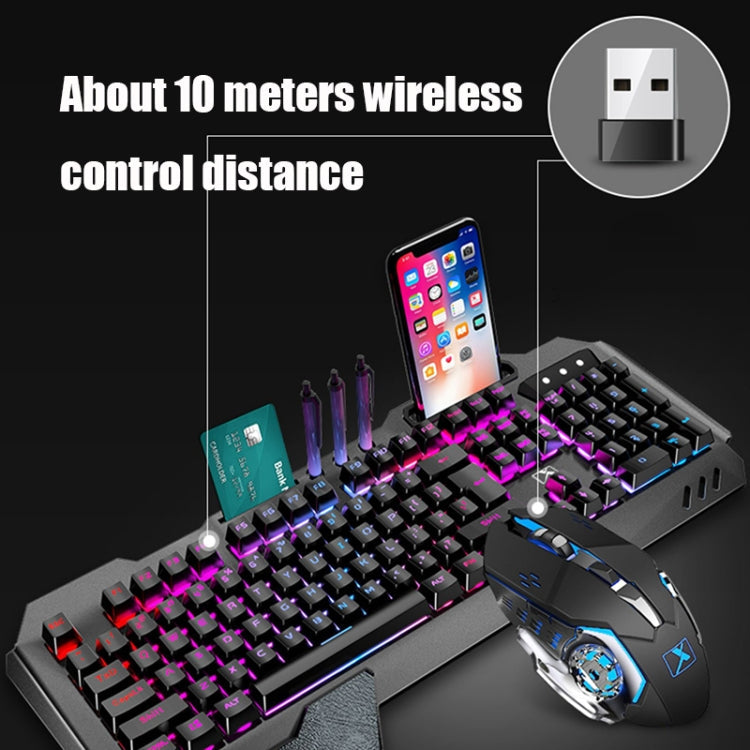 Rynx | K680 RGB Rechargeable Gaming Wireless Keyboard and Mouse Set (Black)