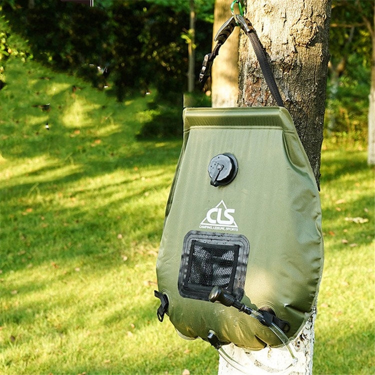 Rynx | Outdoor Bathing Bag Self-driving Camping Solar Hot Water Bottle 20L Water Storage Bag(Army Green)