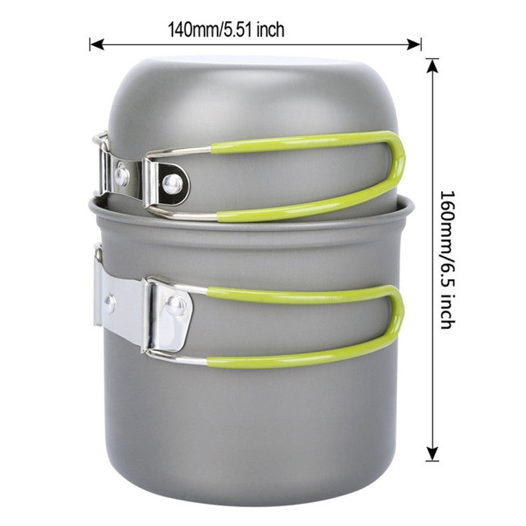Rynx | Outdoor Hiking Camping Wood Stove Set With Cutlery(Orange Handle)