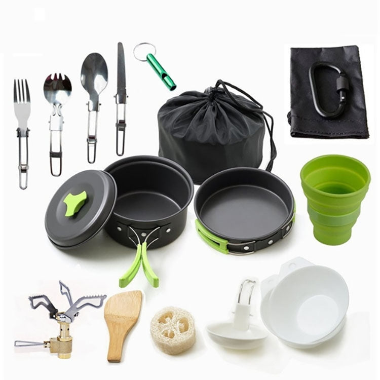 Rynx | Camping cookware Outdoor cookware set(Green)