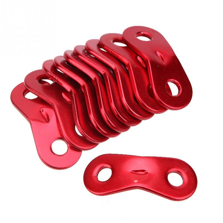 Rynx | 10 PCS Outdoor Camping Aluminum Alloy Cord Runners Rope Tensioners Tent Guy Line Rope Tensioners(Red)