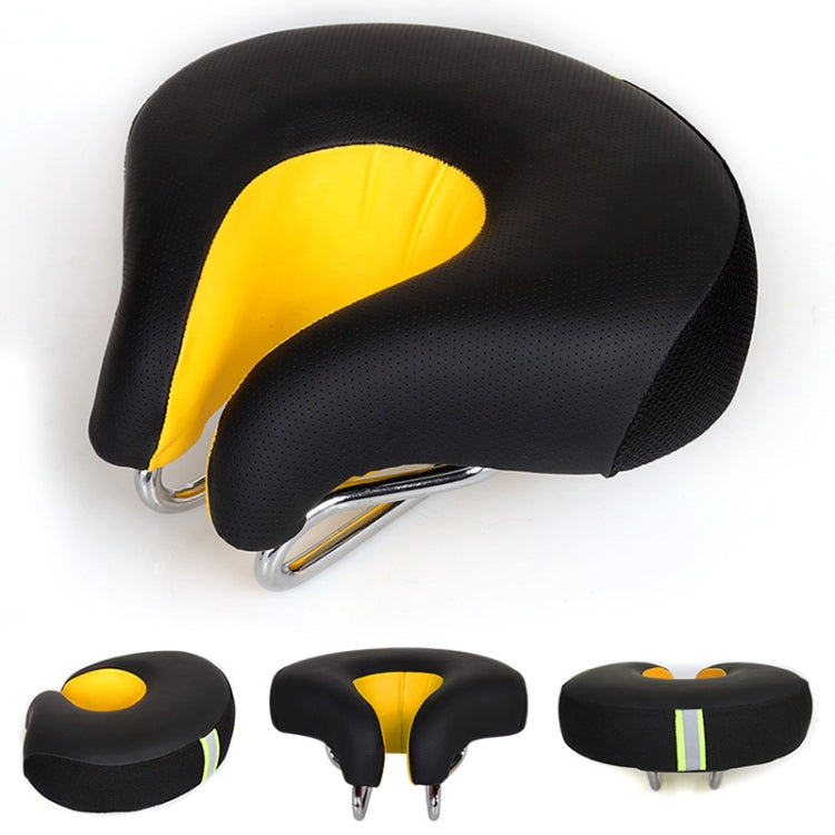 Rynx | Noseless Bicycle Saddle Mountain Bike Thickened Soft Cushion(Yellow)