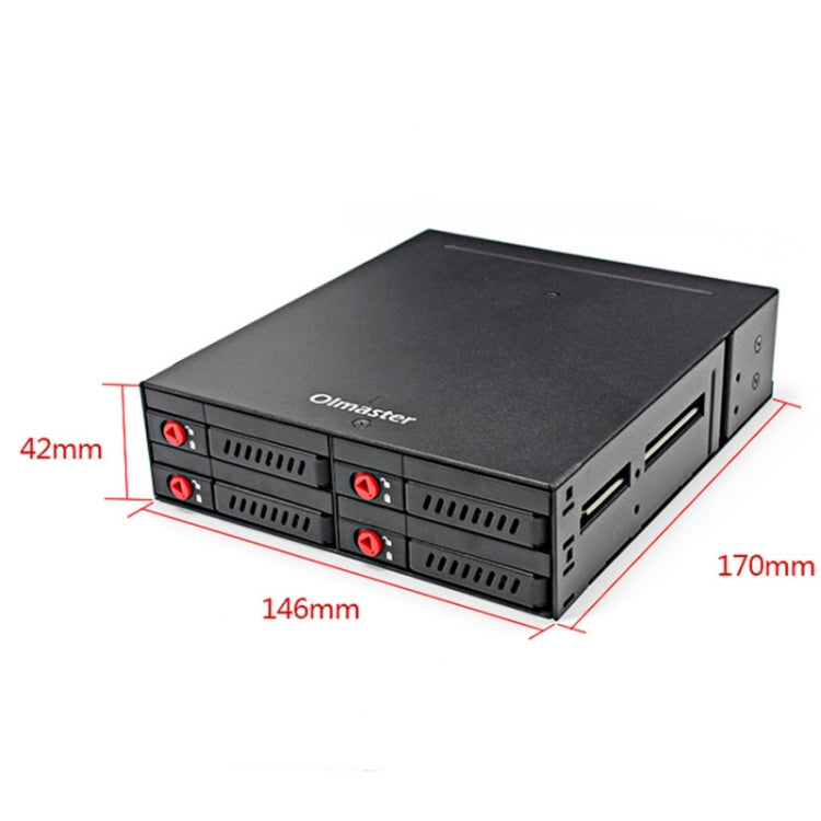 Rynx | OImaster MR-6401 Four-Bay Case Built-in Optical Drive Hard Drive Box