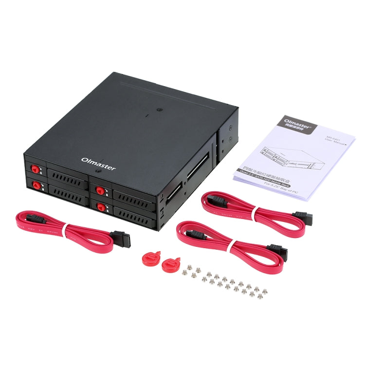 Rynx | OImaster MR-6401 Four-Bay Case Built-in Optical Drive Hard Drive Box