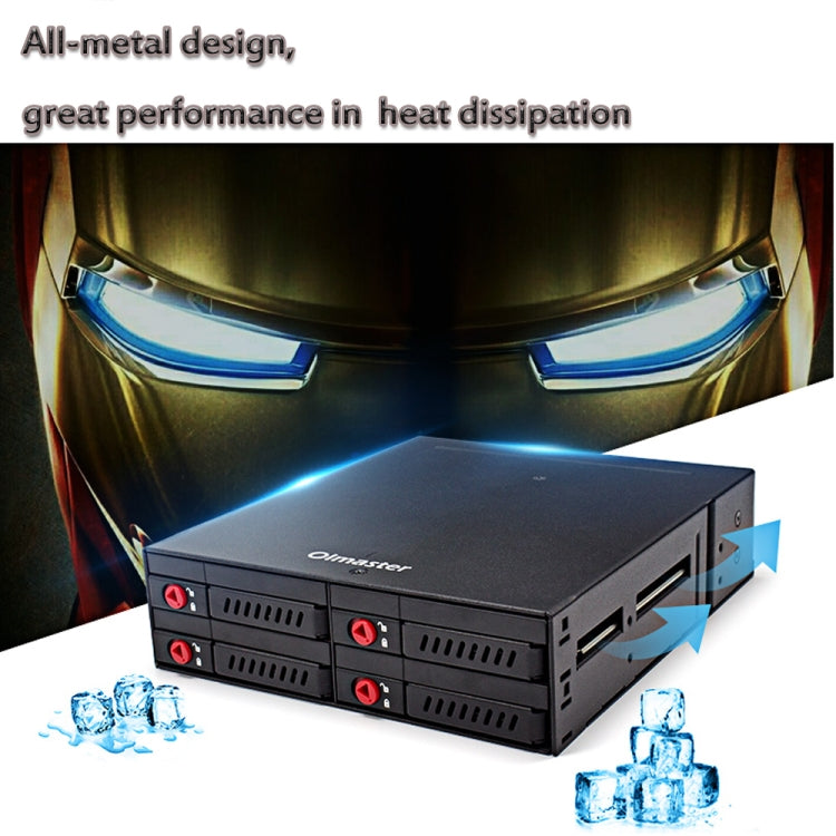Rynx | OImaster MR-6401 Four-Bay Case Built-in Optical Drive Hard Drive Box