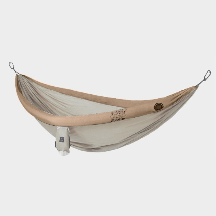 Rynx | Outdoor Double Inflatable Hammock Anti-Rollover Camping Swing, Size: 270x140cm(Khaki)