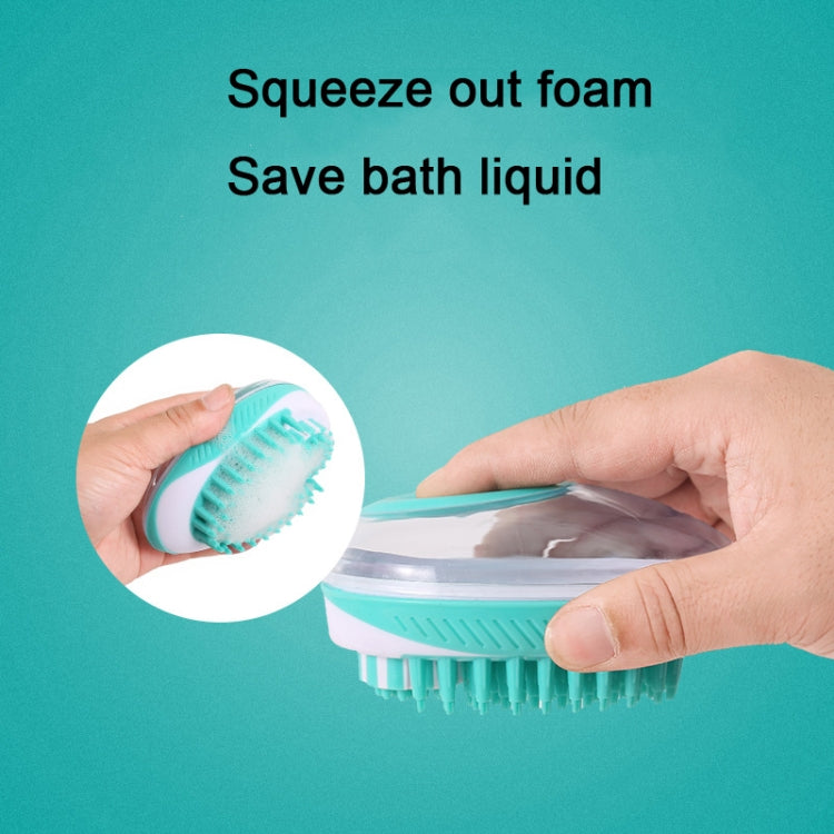 Pet Bath Brush Dog Massage Cleaning and Beauty Products (Blue)