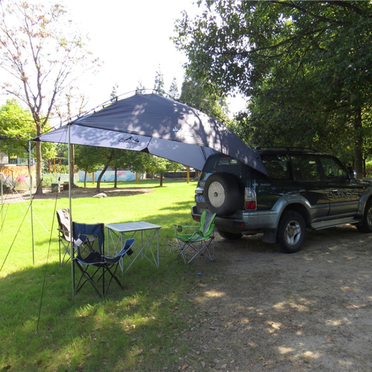 Rynx | LADUTA Outdoor Self-Driving Tour Barbecue Camping Car Side Tent Car Tail Extension Tent Supplies(Painted Silver)