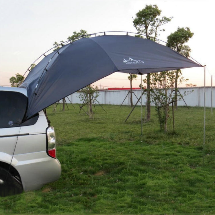 Rynx | LADUTA Outdoor Self-Driving Tour Barbecue Camping Car Side Tent Car Tail Extension Tent Supplies(Painted Silver)