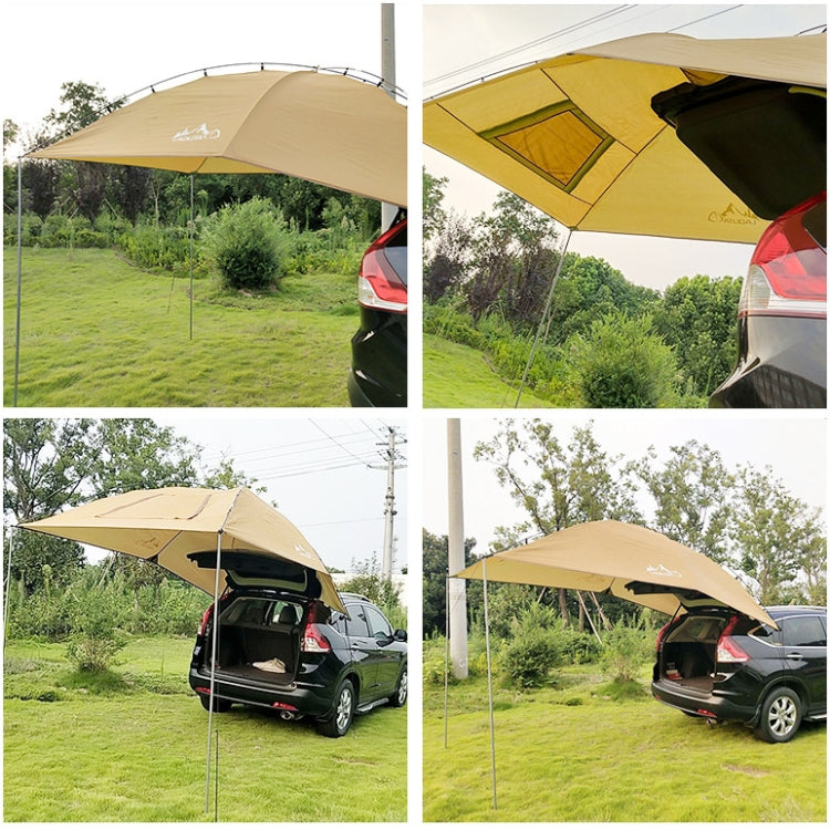 Rynx | LADUTA Outdoor Self-Driving Tour Barbecue Camping Car Side Tent Car Tail Extension Tent Supplies(Painted Silver)